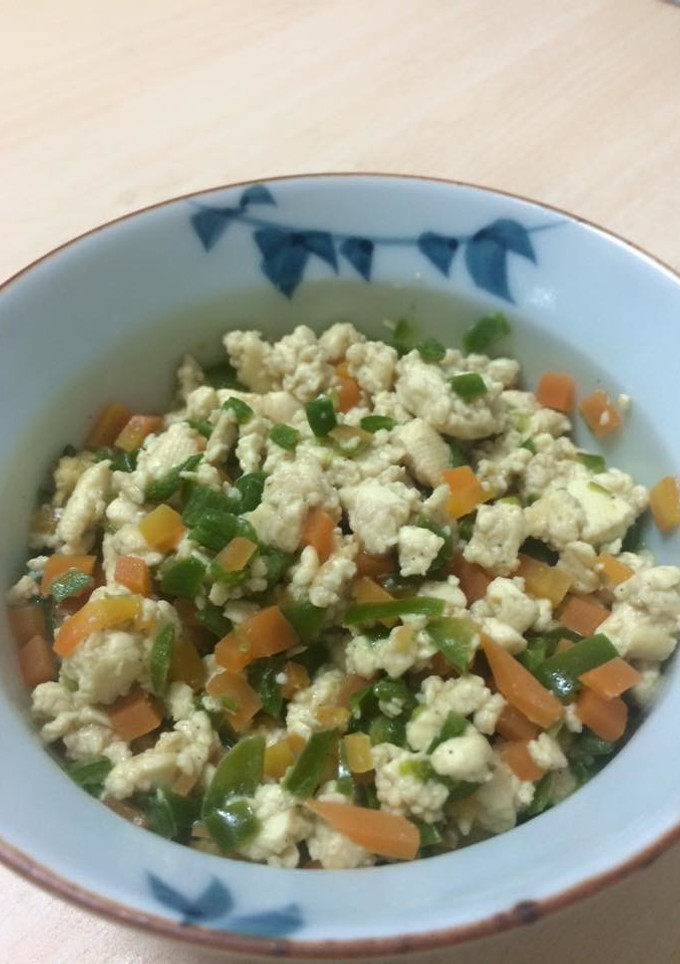 簡単おかず：洋風炒り豆腐-レシピのメイン写真