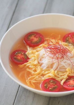 ひんやりトマト出汁ビーフン-レシピのメイン写真
