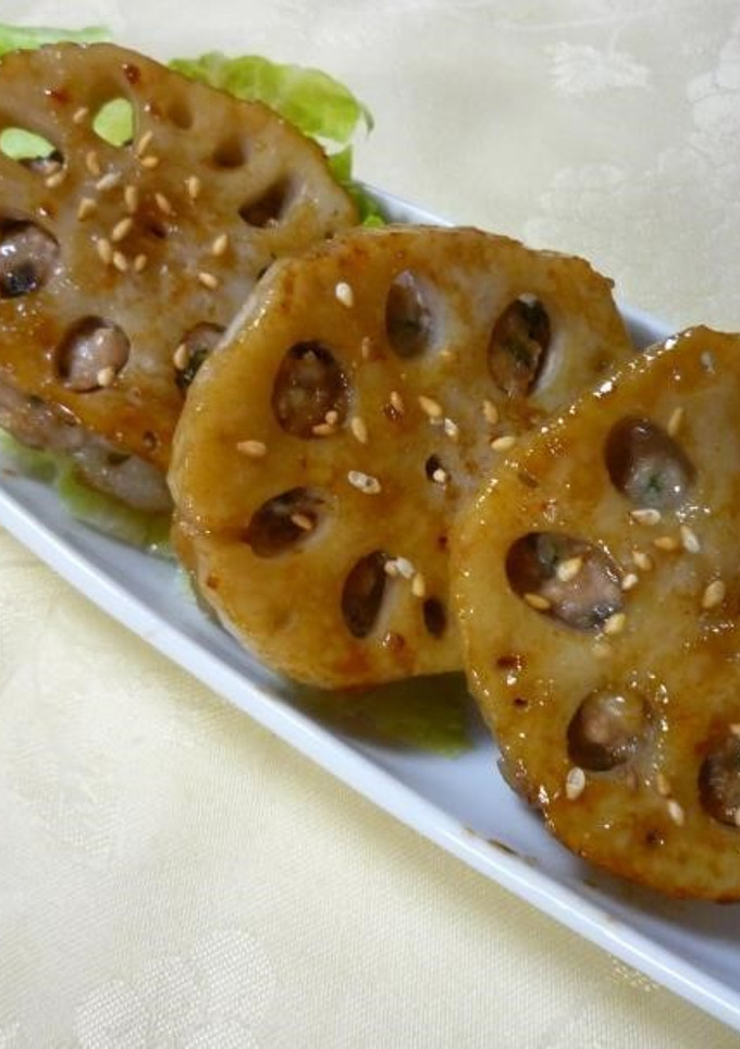 れんこんの挟み焼き～照り焼き味～-レシピのメイン写真