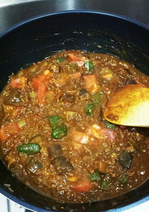 後入れトマトが決め手!ベジ・キーマカレー-レシピのメイン写真