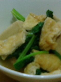 高野豆腐と小松菜と油揚げの煮びたし-レシピのメイン写真
