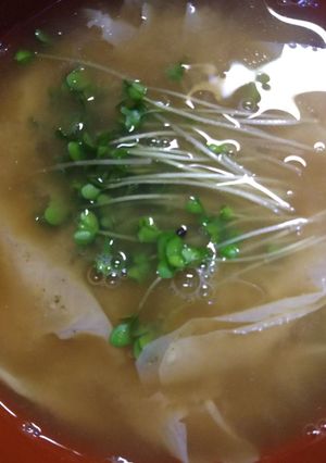 湯葉ときな粉のお味噌汁-レシピのメイン写真