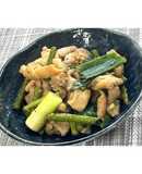 鶏肉とにんにくの芽の醬油塩麹炒め★動画★