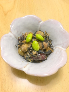 ひじきとミックスビーンズの味噌煮缶あえ-レシピのメイン写真