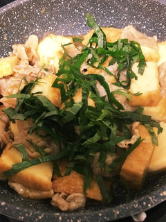 厚揚げと豚肉の甘辛炒め-レシピのメイン写真