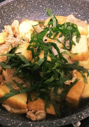 厚揚げと豚肉の甘辛炒め-レシピのメイン写真
