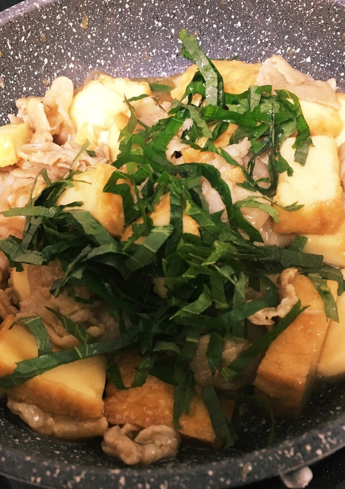 厚揚げと豚肉の甘辛炒め-レシピのメイン写真