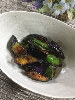 パパッと!なすとピーマンの味噌炒め-レシピのメイン写真