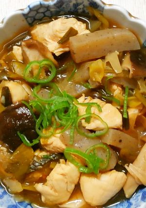 簡単！鶏ささみとコンニャクとニラの甘酢煮-レシピのメイン写真