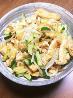 もやしときゅうりと薄上げとちくわでナムル-レシピのメイン写真