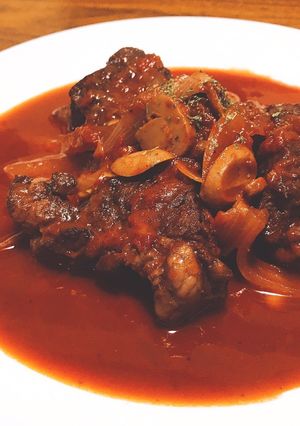 牛バラ塊肉の赤ワイン煮込み-レシピのメイン写真