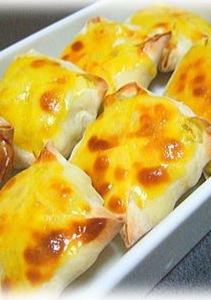 残った餃子の皮でスィートポテトパイ♪-レシピのメイン写真