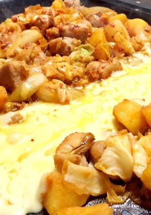 取り分け☆2歳も食べれるチーズタッカルビ-レシピのメイン写真