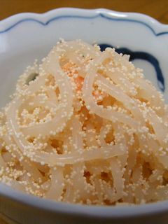 日本酒に合うっ!炒りしらたきのタラコ和え-レシピのメイン写真