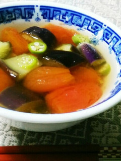 ナスとトマトの和スープ-レシピのメイン写真
