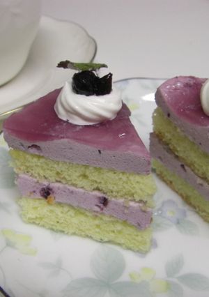 ブルーベリームースケーキ-レシピのメイン写真