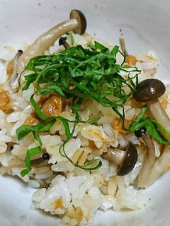 納豆ときのこの大麦ご飯-レシピのメイン写真