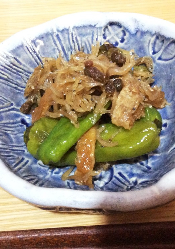ししとうと油揚げの手抜き煮-レシピのメイン写真