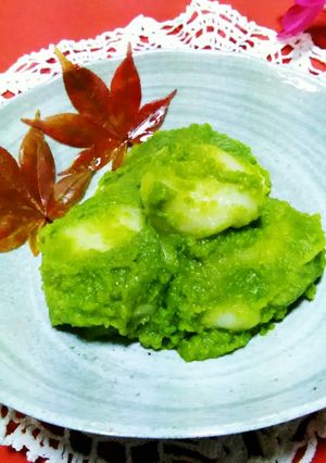 スナップエンドウ豆で、ずんだ餅!-レシピのメイン写真