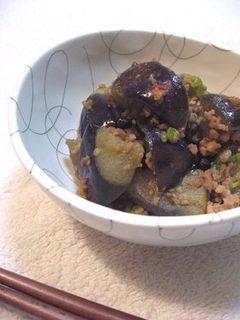 茄子のそぼろ味噌煮-レシピのメイン写真