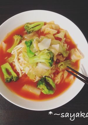 素麺アレンジトマトスープ！そのままでも♡-レシピのメイン写真