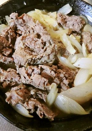 レンジで作る、牛肉と玉ねぎの甘辛に-レシピのメイン写真