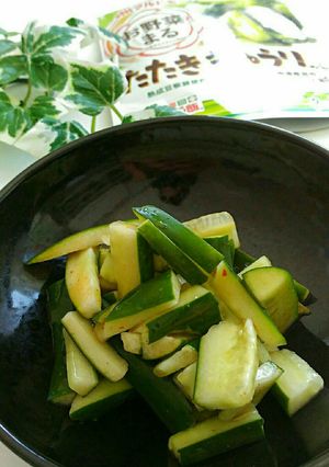 お野菜混ぜ合わせ調味料で☆たたききゅうり-レシピのメイン写真