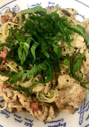 豚肉の梅ゆかりパスタ-レシピのメイン写真