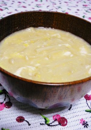 味噌汁はコレ☆えのき卵☆-レシピのメイン写真