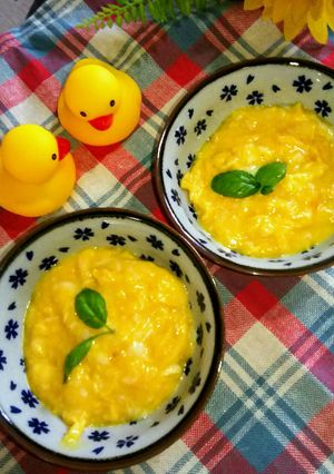 朝食に。とろけるチーズスクランブルエッグ-レシピのメイン写真
