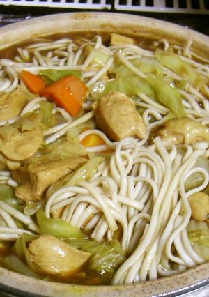 メニューに困った時のカレーうどん鍋-レシピのメイン写真