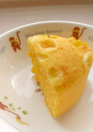 簡単給食　米粉のレンジ蒸しパン-レシピのメイン写真
