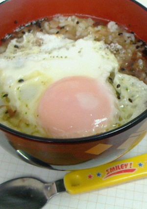 簡単！目玉焼き茶漬け♪-レシピのメイン写真