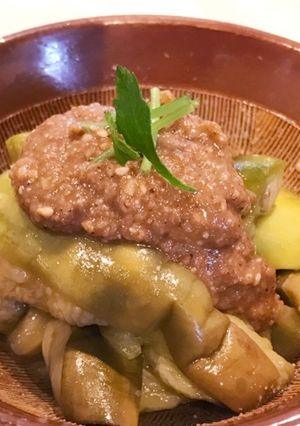 トロ茄子の胡麻だれよごし-レシピのメイン写真