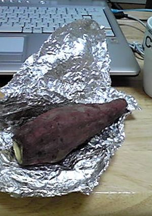 焼き芋(魚焼きグリルで)-レシピのメイン写真