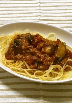 給食☆なすのミートソーススパゲッティ-レシピのメイン写真