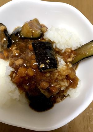茄子の肉みそ丼♪-レシピのメイン写真