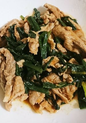 豚ニラ炒め-レシピのメイン写真