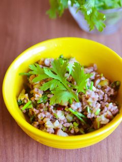 香味野菜たっぷりパクチー肉そぼろ-レシピのメイン写真