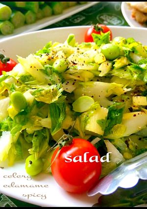セロリと枝豆のスパイシーサラダ-レシピのメイン写真