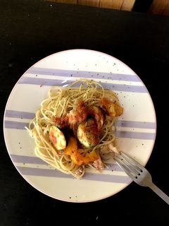 簡単!ラタトゥイユと鶏肉のパスタ♪-レシピのメイン写真