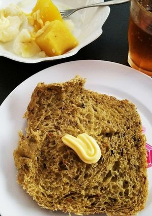 HBで抹茶ミルク黒豆食パン-レシピのメイン写真
