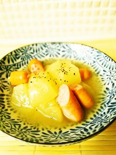 ☺簡単♪冬瓜(夕顔)のコンソメ洋風煮物☺-レシピのメイン写真