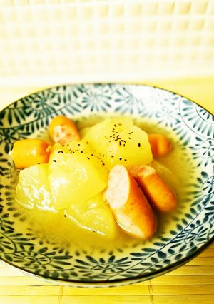 😊簡単♪冬瓜（夕顔）のコンソメ洋風煮物😊-レシピのメイン写真