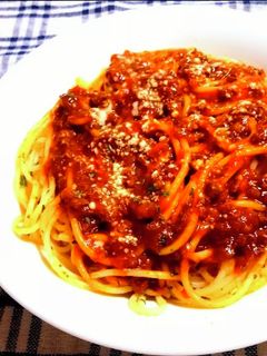 ケチャップで作るミートソーススパゲッティ-レシピのメイン写真