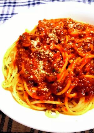 ケチャップで作るミートソーススパゲッティ-レシピのメイン写真