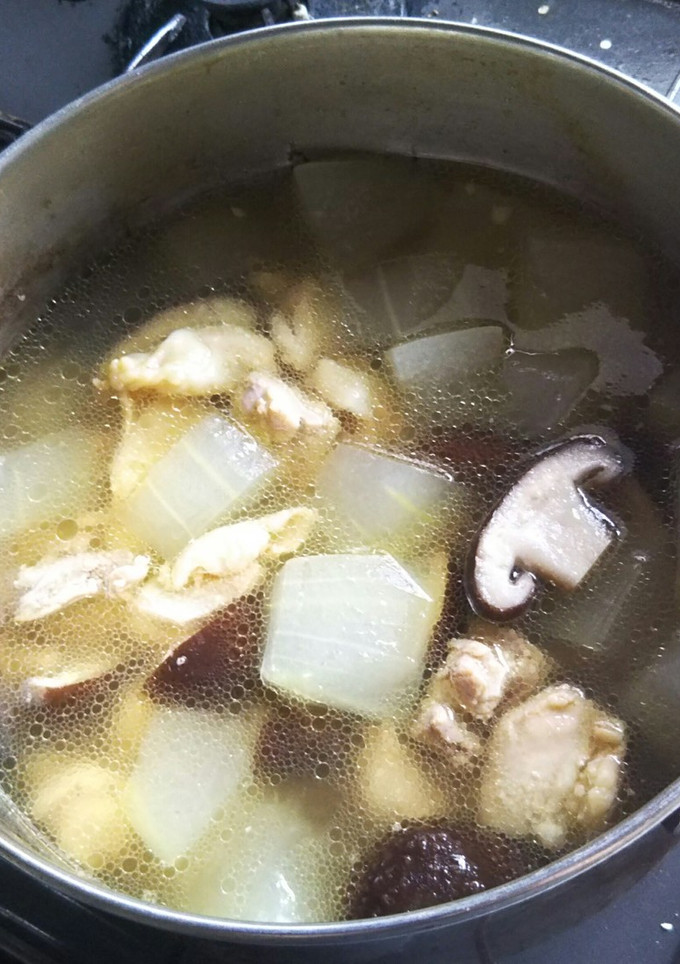 冬瓜と鶏肉と椎茸のスープ-レシピのメイン写真