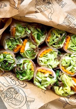 ミモレットチーズと生ハムの生春巻き*簡単-レシピのメイン写真