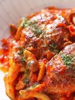 トマト煮込みハンバーグ-レシピのメイン写真