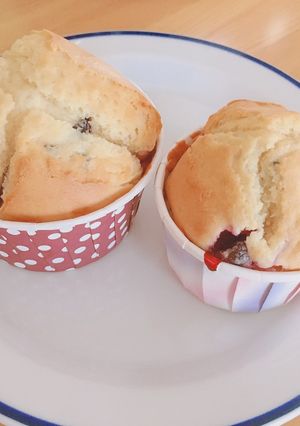 夏の果実ブルーベリーのカップケーキ-レシピのメイン写真